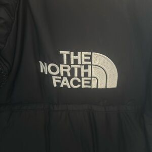 North face full length puffer coat